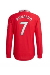 Manchester United Cristiano Ronaldo #7 Voetbaltruitje Thuis tenue 2022-23 Lange Mouw